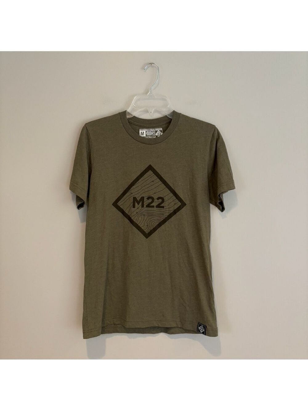 M22 Olive Short Sleeve Graphic Tee Size M